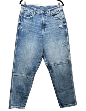 Arizona Jean Co Highest Rise Curvy Mom Distressed Denim Light Wash Women's‎ 13 thumbnail 1