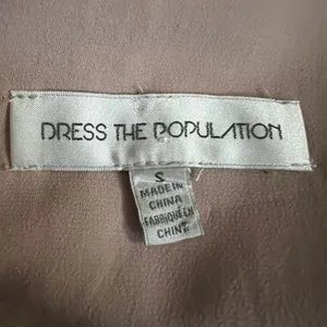 Dress the Population Delilah Rose Gold Metallic Midi Dress S Wedding Guest thumbnail 6