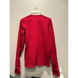 Y2K Abercrombie & Fitch Red Rugby Polo Shirt Moose Logo Medium Vintage thumbnail 4