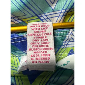 Lillie Grace Womens Skort Geometric Print‎ Blue Athletic Golf Tennis Skirt M thumbnail 4
