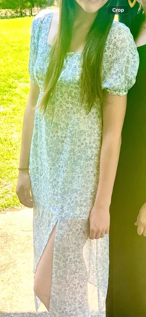 blue midi dress thumbnail 1