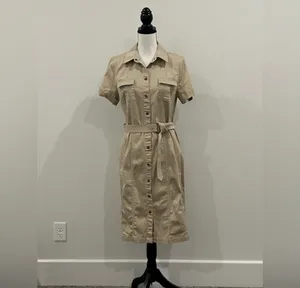 Safari Dress Tan Size 12 thumbnail 1
