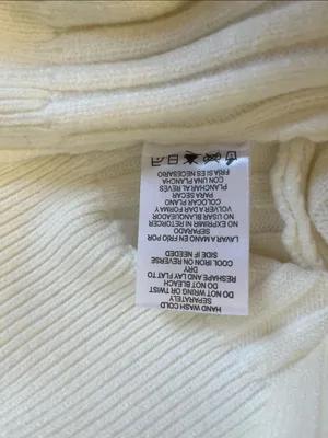 GB girls Cream Ribbed Twist-Front Mock Neck Sweater thumbnail 7