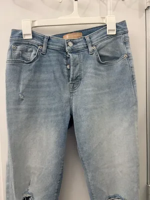 7 for all mankind luxe vintage Josefina boyfriend Jean denim thumbnail 4