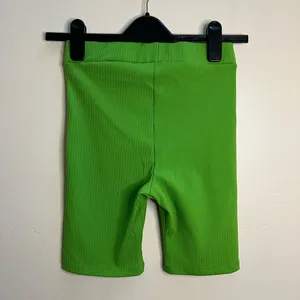 Mango Ribbed Bike Shorts in‎ Bright Green thumbnail 3