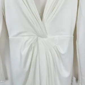 Lulus Stunning Romance White Long Sleeve Mermaid Maxi Dress Wedding XS NWT thumbnail 6