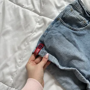 Vintage 90s Y2K Denim Micro Mini Shorts Size 3 Preppy Girlie Baddie‎ Grunge City thumbnail 2