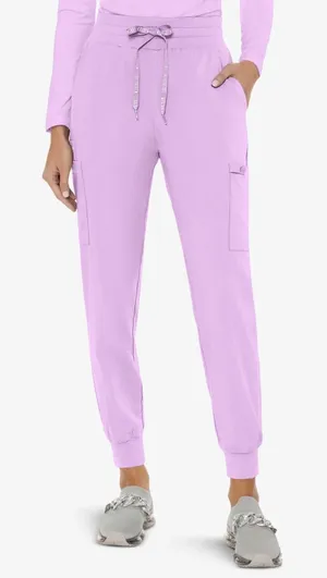 MEDCOUTURE‎ Insight Womens Jogger Scrub Pants Lilac Cargo Pockets Drawstring XL thumbnail 1