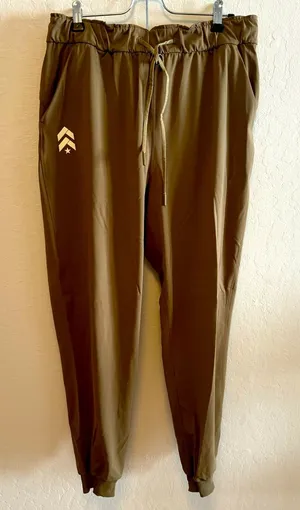 Women's khaki Lululemon joggers thumbnail 1