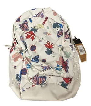 The North Face Women's Jester Backpack Gardenia White Butterfly Print New thumbnail 1