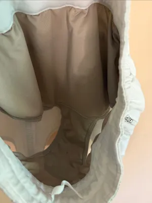 lululemon athletica Off-White Smocked Waist Running Shorts thumbnail 4