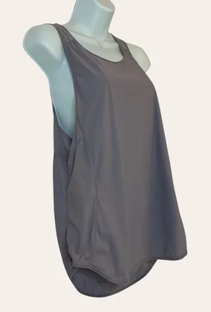 Uhventure Muted Purple Sleeveless‎ Workout Tank Athletic Top Shirt Mesh Panels M thumbnail 1