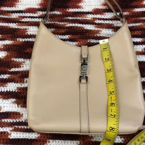 Gucci Vintage Shoulder Bag Purse 001.3875 Jackie Gg Beige Tan Leather Logo Handbag thumbnail 6