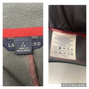 Land’s End Women’s Black Red Gray Zip-up Jacket w/ Mock Neck Pockets-Small (6-8) thumbnail 16
