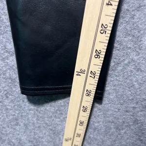 Spanx Assets Faux‎ Leather Leggings Black Pull On Slim Stretch Pants M thumbnail 3