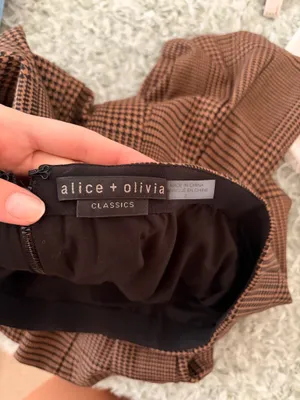 Alice + Olivia Zona Plaid Godet Mini Skirt thumbnail 6