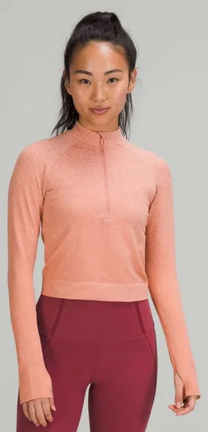 Lululemon Rest Less Cropped Half-Zip Long Sleeve Top thumbnail 1