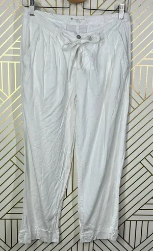 House of Harlow 1960‎ White Cropped Drawstring Pants Size US Small thumbnail 1