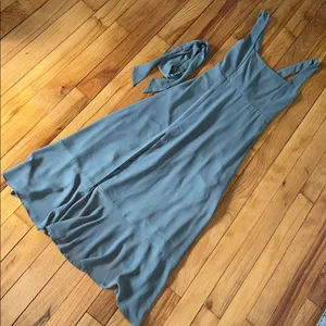 Show Me Your Mumu Claire Midi Dress- Silver Sage Crisp thumbnail 3