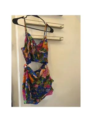 B.O.G. Collective Lottie & Holly Floral Cropped Tank Top & Ruffle Skort Set M thumbnail 10