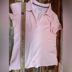Pink Short Sleeved Polo Shirt thumbnail 7