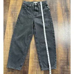 Madewell The Balloon Jean in Washed Black Size 26 thumbnail 3