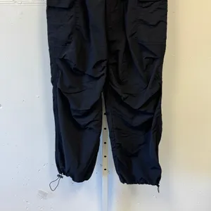 Love Tree Nylon Parachute Cargo Utility Pants Streetwear Gorpcore Small Black thumbnail 4