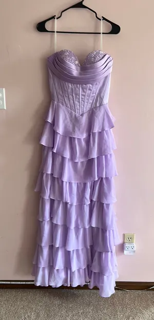 Oh molly lavender prom dress thumbnail 1