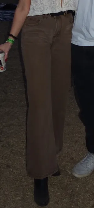 SheIn Brown denim jeans thumbnail 3