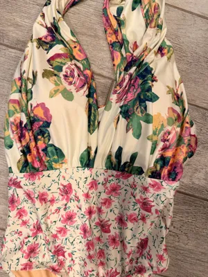 One Piece Swimsuit Women’s Floral thumbnail 2