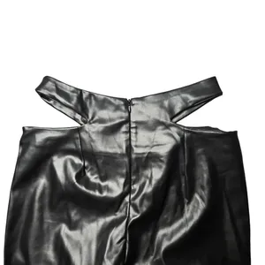 Superdown Black Faux Leather‎ Sia Cutout Pants thumbnail 6