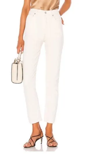 Agolde Remy High Rise Straight Jeans in Paper Size 26 thumbnail 1