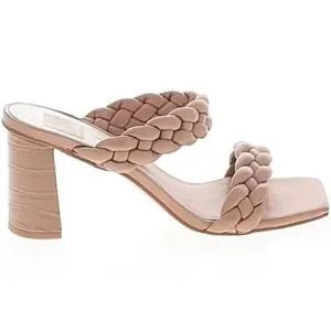 Dolce Vita Tan Braided Heeled Sandals With Chunky Heels thumbnail 6