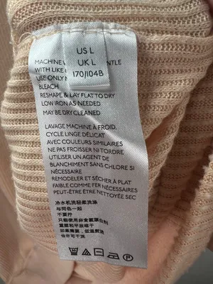 Free People We The Free Main Squeeze Hacci Balloon Sleeve Shirt Peach Slouchy Lg thumbnail 13