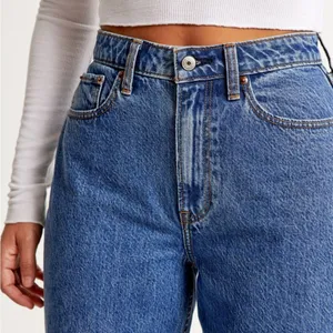 Abercrombie & Fitch Curve Love High Rise Taper Jean Size 28 Short NWT thumbnail 3