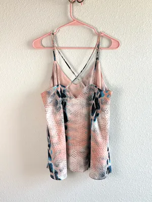 Buddy Love Kendall Snakeskin Strappy Tank Top Size L thumbnail 2