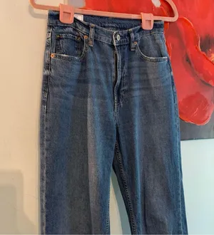 Gap High Rise Barrel Jeans Womens 2 26R Blue Baggy Denim Cotton 90s thumbnail 4