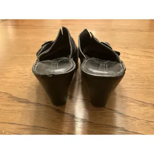 Børn Maya Women's Black Leather Slip-On Mule Comfort Block Heel Size 9 M thumbnail 4