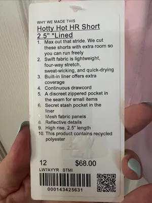 Lululemon Hotty Hot HR Short 2.5” Lined thumbnail 4