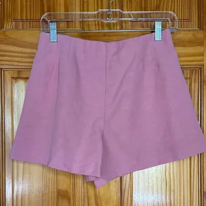 Zara High Waist Pink Women's Shorts thumbnail 2