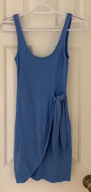 ZARA Blue Mini Bodycon Dress thumbnail 1