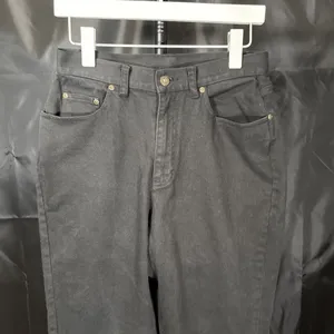 Liz Claiborne Womens Denim Jeans 10 Petite Black Classic High Rise thumbnail 3