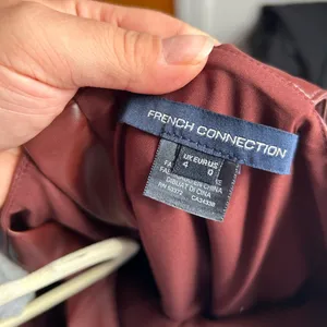 French Connection Crolenda Faux Leather Dress thumbnail 6
