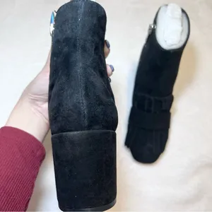 Steve by Steve madden Black Suede shooter kiltie booties - NIB thumbnail 5