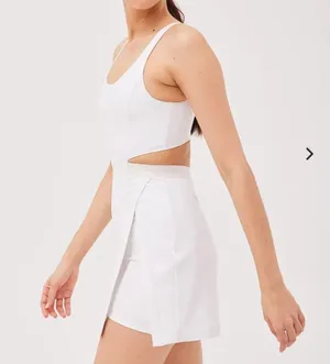 Outdoor Voices $108 white cutout court tennis athletic dress M thumbnail 2