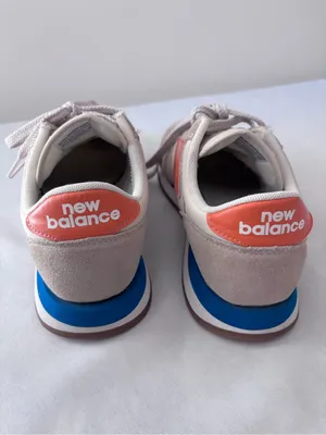 New Balance 420 Sneakers Size 7 Men / 8.5 Women Grey Orange Blue UL420VC2 Suede thumbnail 3