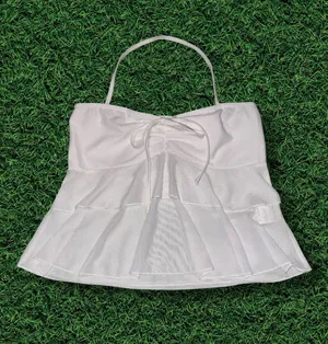 White Halter Top Size M thumbnail 1