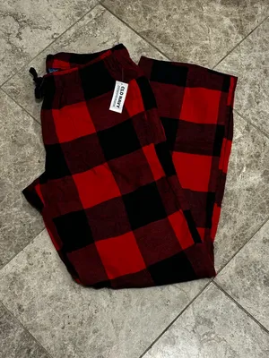 Old Navy Flannel Pajama Pants NEW Mid Rise Red Buffalo Plaid Small 738108 thumbnail 2