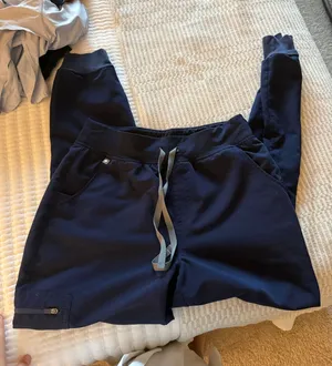 FIGS High-Rise Zamora Jogger Scrub Pants navy thumbnail 1