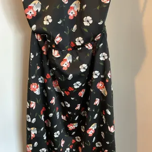 ILGWU Vintage Black Pink Halter Backless Party Dress Flowy Cocktail Size 4 thumbnail 4